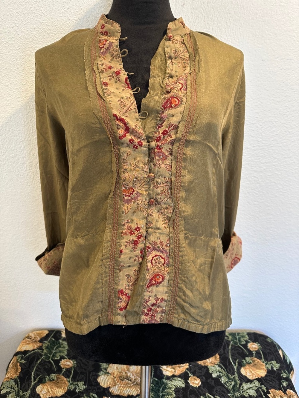 Vintage Anokhi silk Blouse